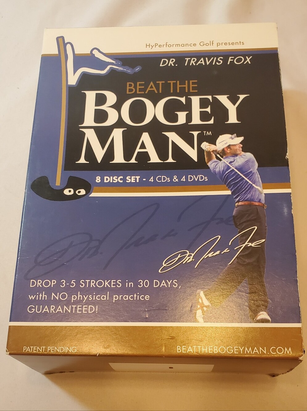 Beat The Bogey Man Vtg 2007 Golf Instructional CD/DVD Set Dr Travis Fox